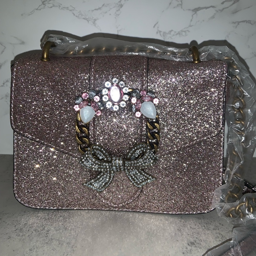 Glitter jeweled Aldo handbag